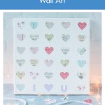 DIY Valentine's Day Hearts Canvas Wall Art