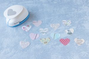 DIY Valentine's Day Hearts Canvas Wall Art