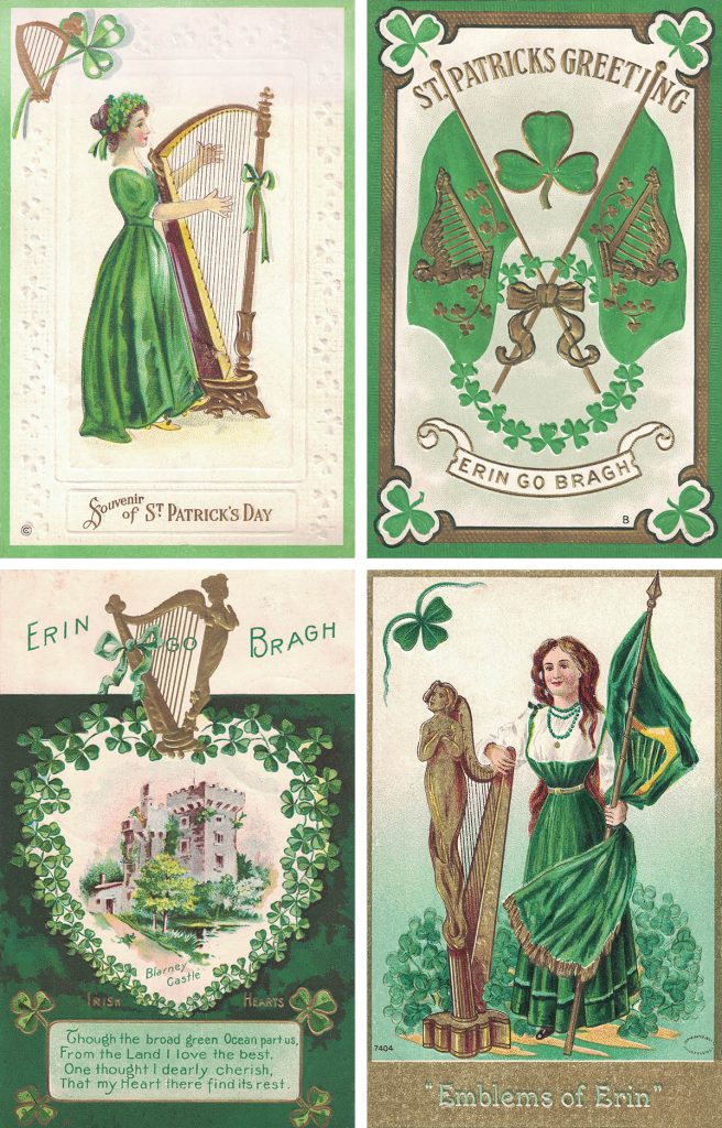 Free Printable St. Patrick's Day Vintage Postcards Collage