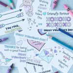 Free Printable Valentines to Color