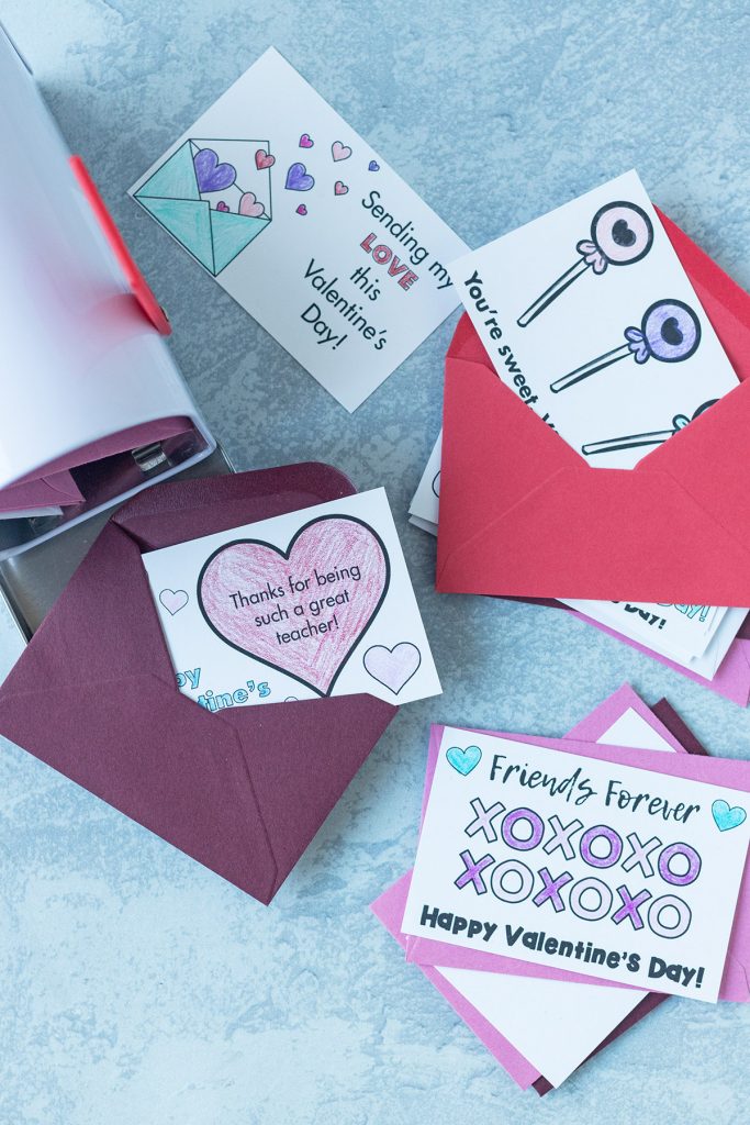 Free Printable Valentines to Color