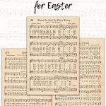 Free Printable Vintage Hymns for Easter