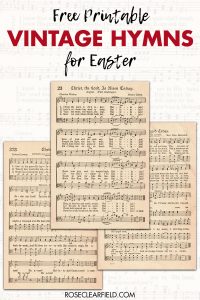 Free Printable Vintage Hymns for Easter