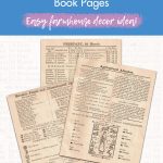 Free Vintage Farmers' Almanac Book Pages