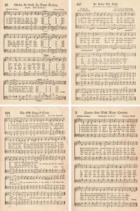 The American Hymnal Easter Hymns Collage
