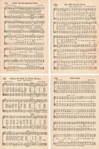 Vintage Hymns for Easter Collage