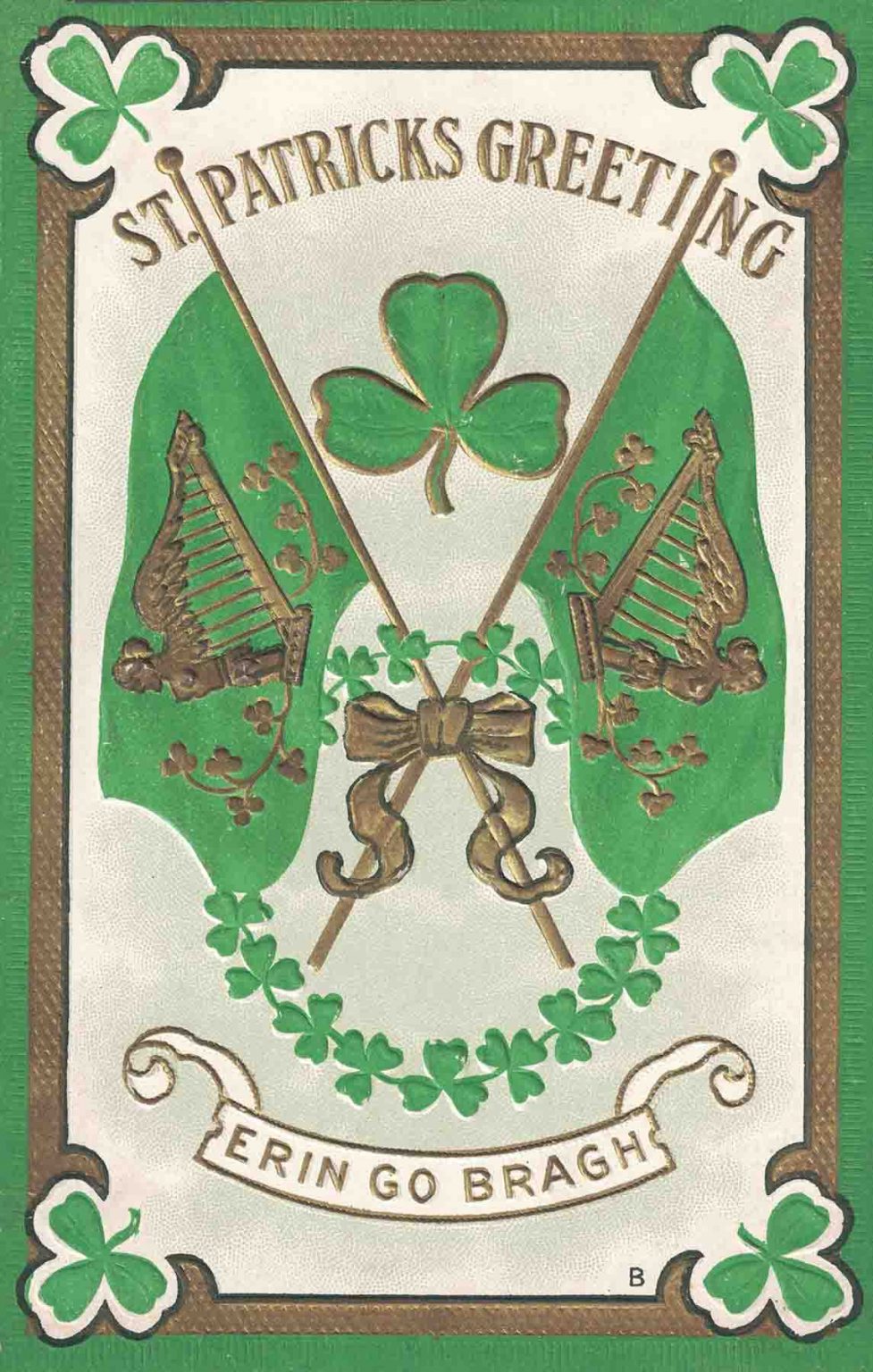 vintage ladies st patricks day cards