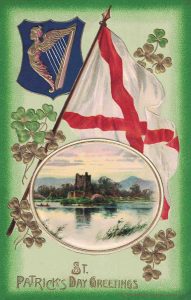 Vintage St. Patrick's Day Postcard Irish Castle