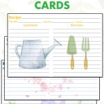 12 Free Printable Spring Recipe Cards