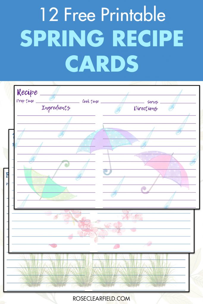 Free Printable Spring Recipe Cards Rose Clearfield free-printable-spring-recipe-cards-rose-clearfield