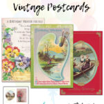 14 Free Printable Birthday Vintage Postcards