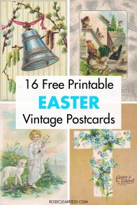 16 Free Printable Easter Vintage Postcards