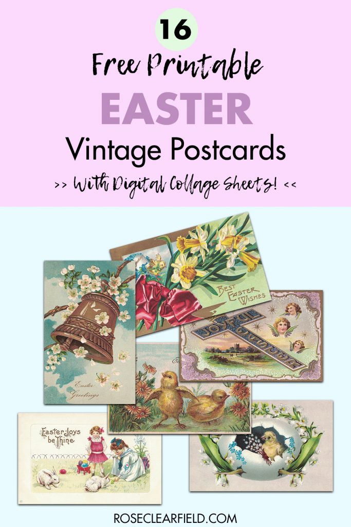 16 Free Printable Easter Vintage Postcards