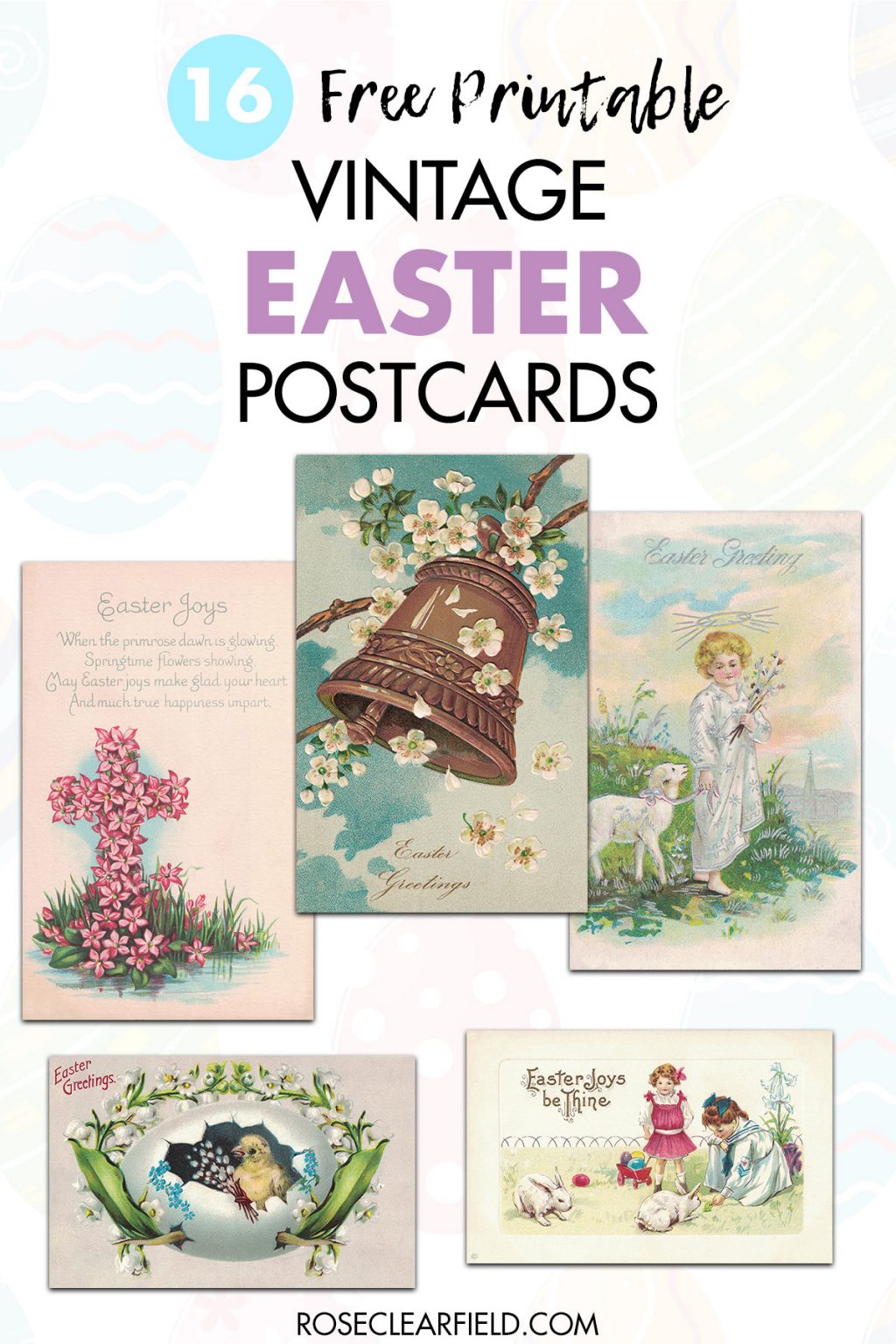 Free Printable Vintage Winter Postcards [with ATC Cards and Journal Tags] Rose Clearfield