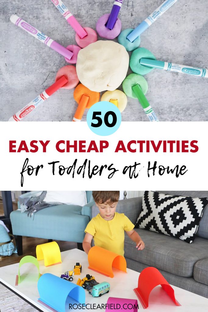 50 Easy Cheap Activities for Toddlers at Home