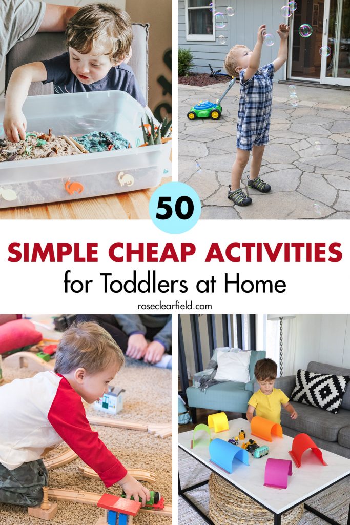 50 Simple Cheap Activities for Toddlers at Home