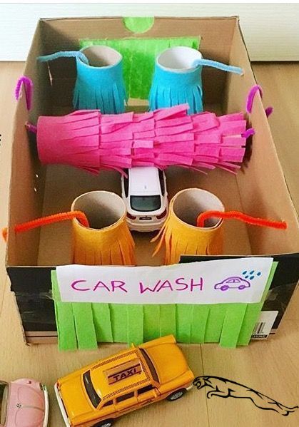 DIY Box Toy Car Wash