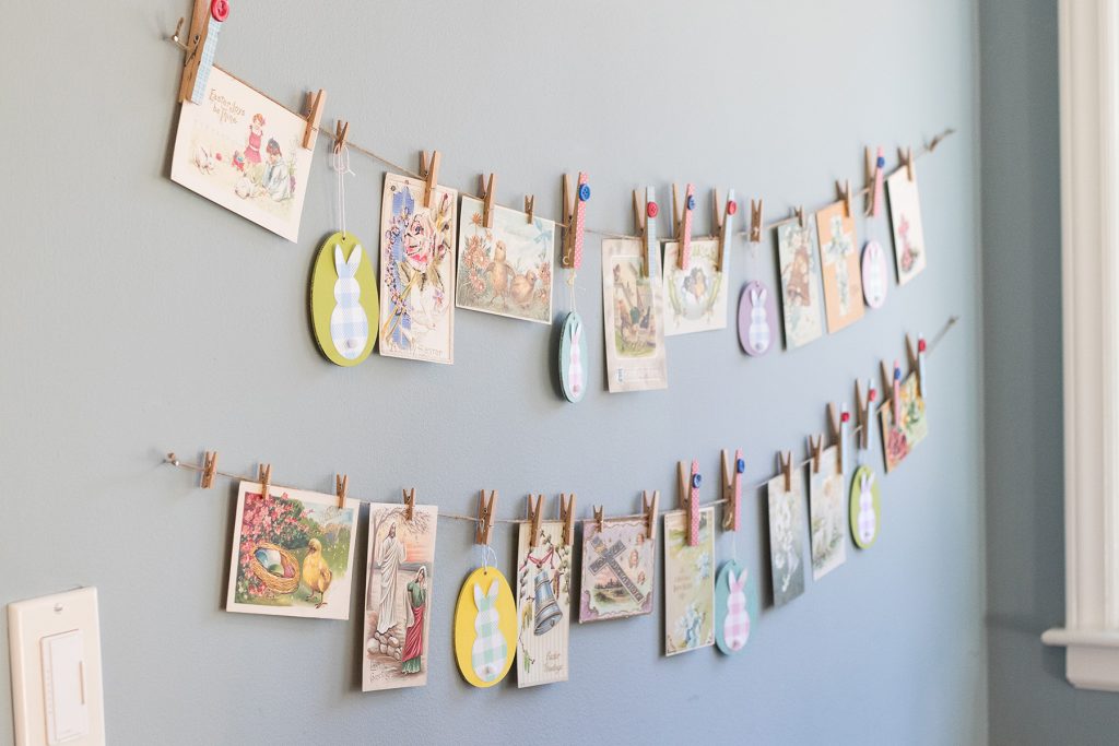 Hanging Easter Display in the Kitchen