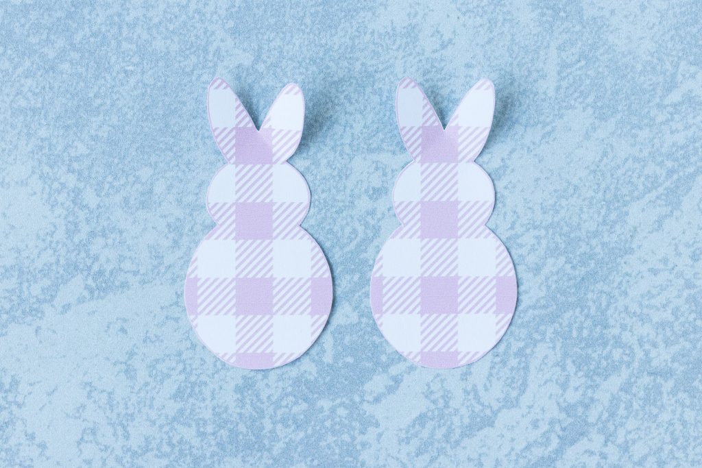 Plaid Paper Bunnies for Easter Crafts