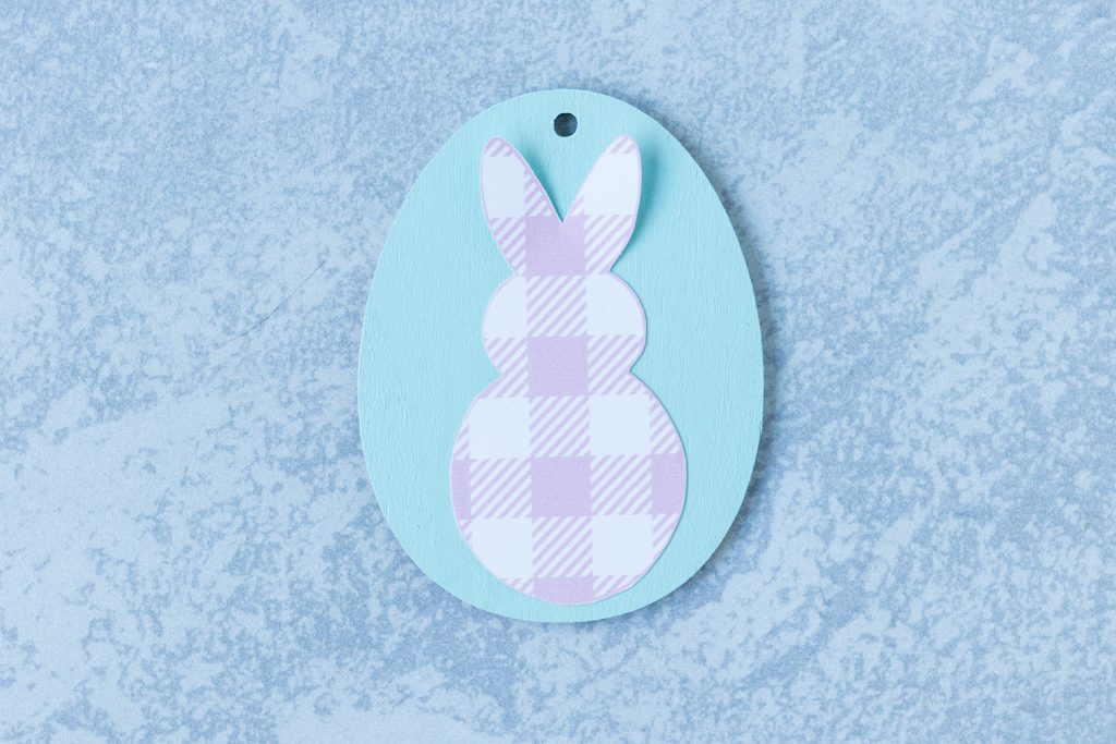 DIY Easter Egg Bunny Ornament in Progress