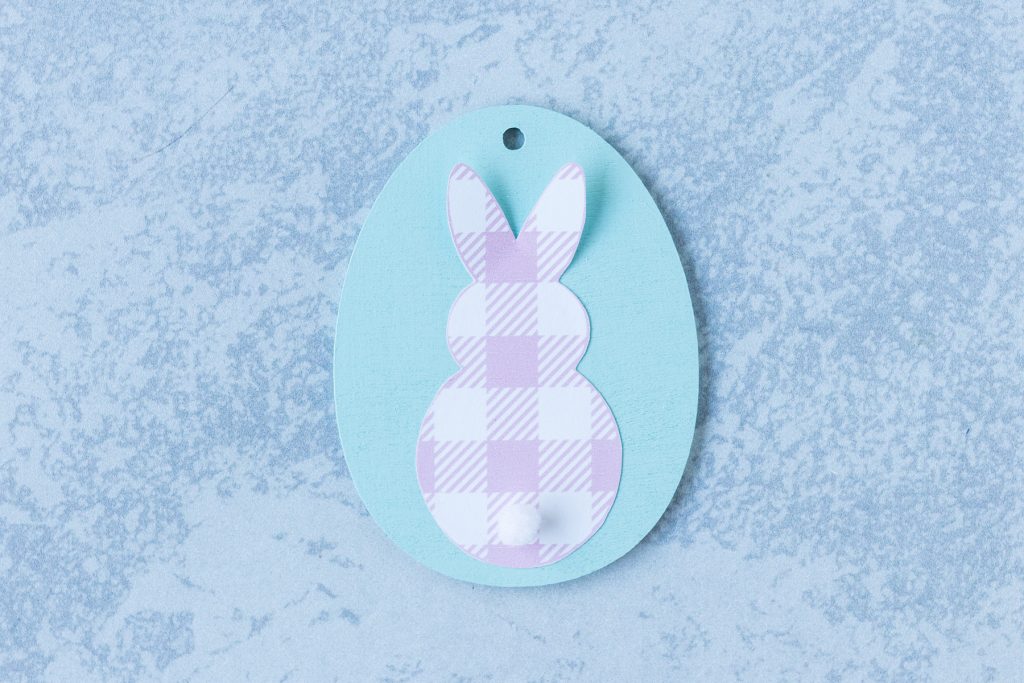 DIY Easter Egg Bunny Ornament in Progress