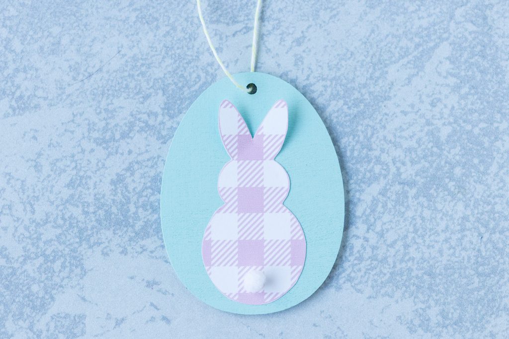 DIY Easter Egg Bunny Ornament in Progress