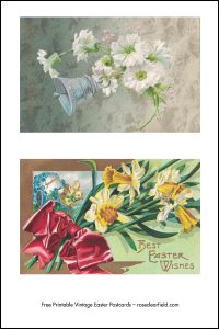 Free Printable Vintage Easter Postcards Full Set Preview