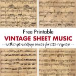 Free Printable Vintage Sheet Music