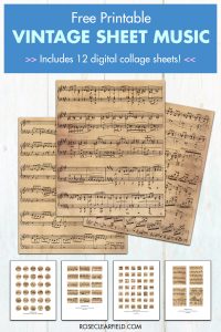 Free Printable Vintage Sheet Music