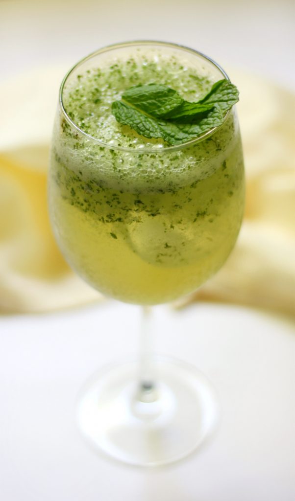 Frosty Coconut Mint Green Tea Mocktail Strength and Sunshine