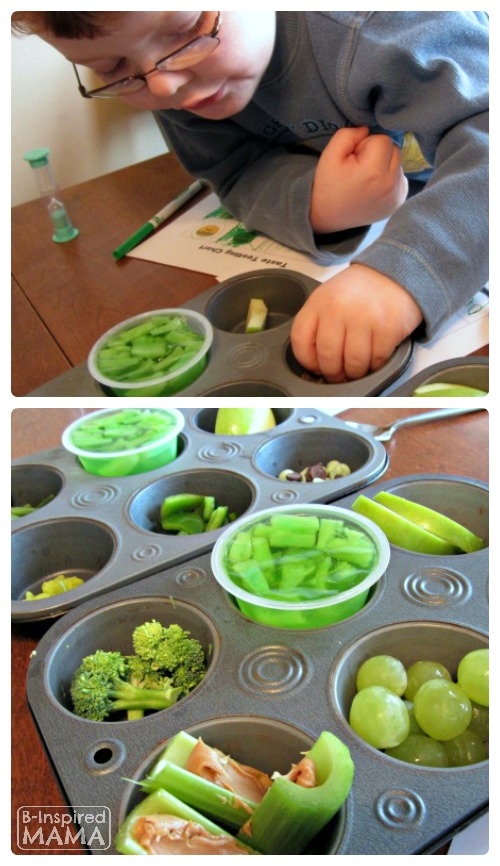 Green Foods Taste Test for St. Patrick's Day B Inspired Mama