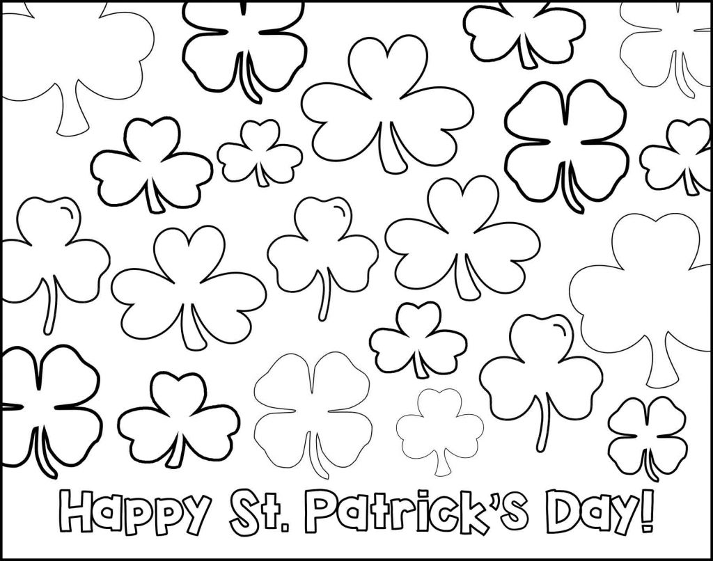 Happy St. Patrick's Day with Shamrocks