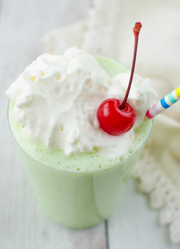 Homemade Shamrock Shake Fake Ginger