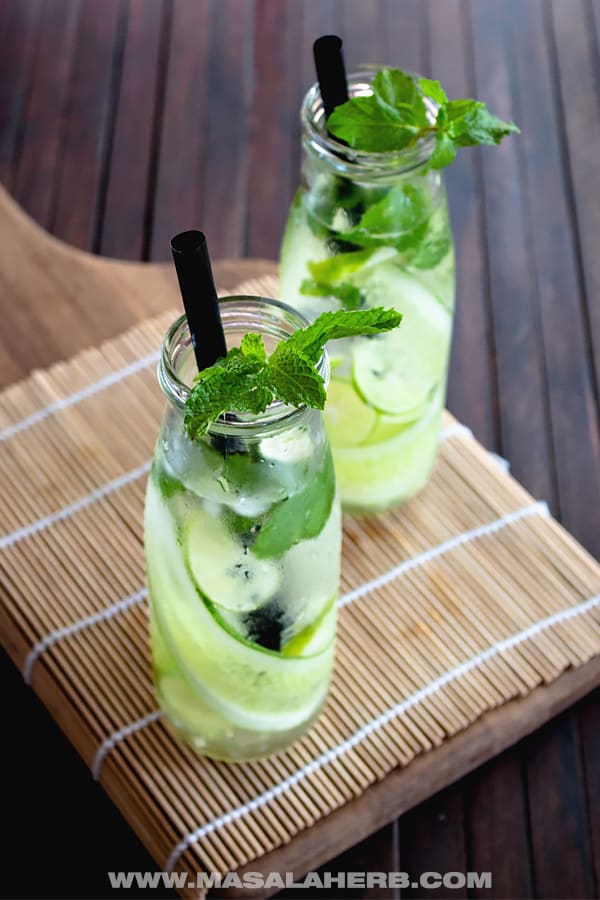 Lemon Cucumber Mint Water Masala Herb