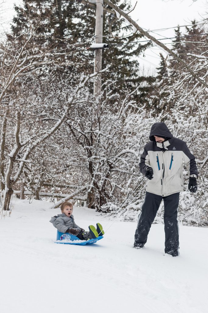 Sled in the Yard