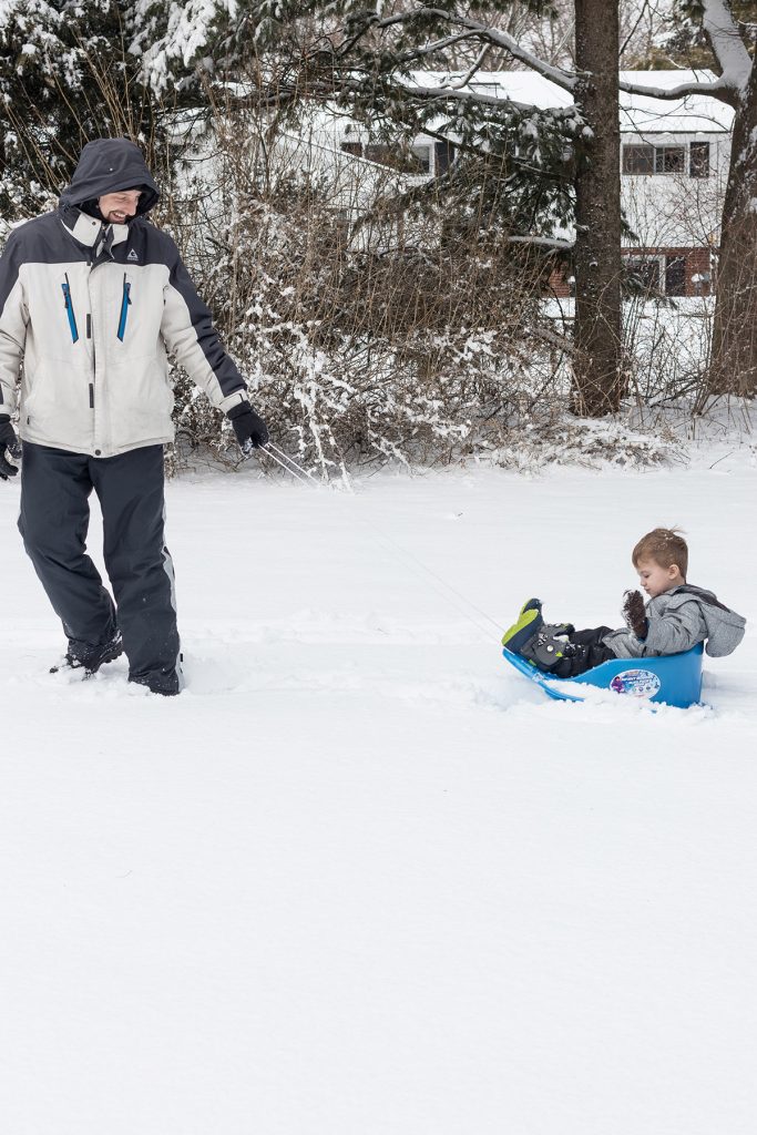 Sled in the Yard