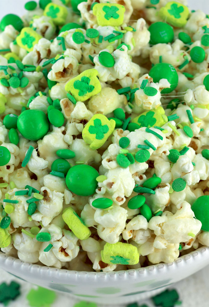 St. Patrick's Day Popcorn Two Sisters Crafting