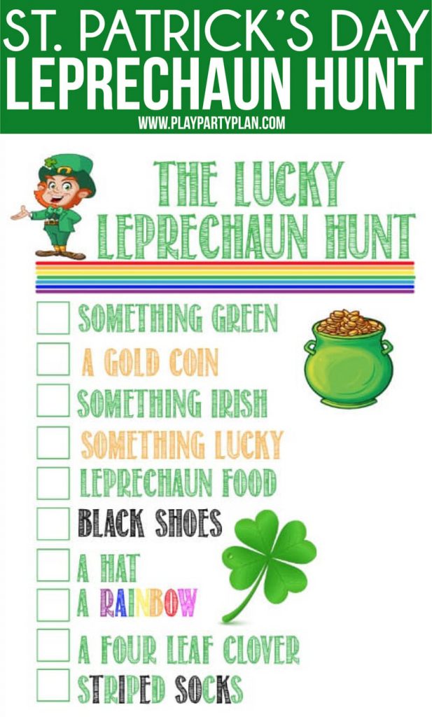 The Lucky Leprechaun Hunt Play Party Plan