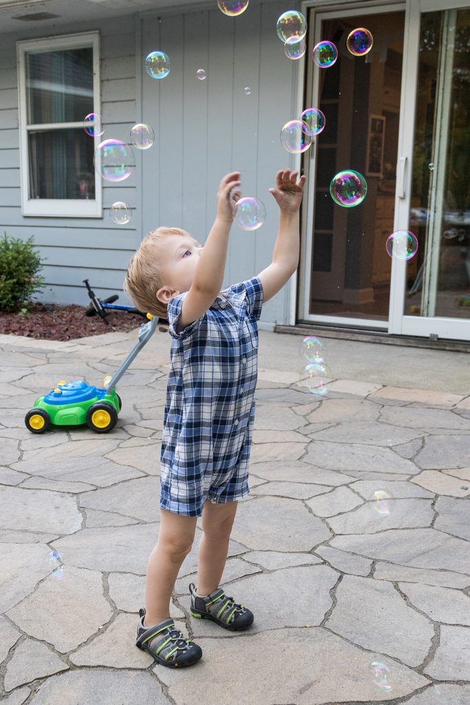 Tommy With Bubbles