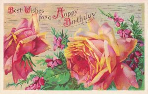 Vintage Birthday Postcard