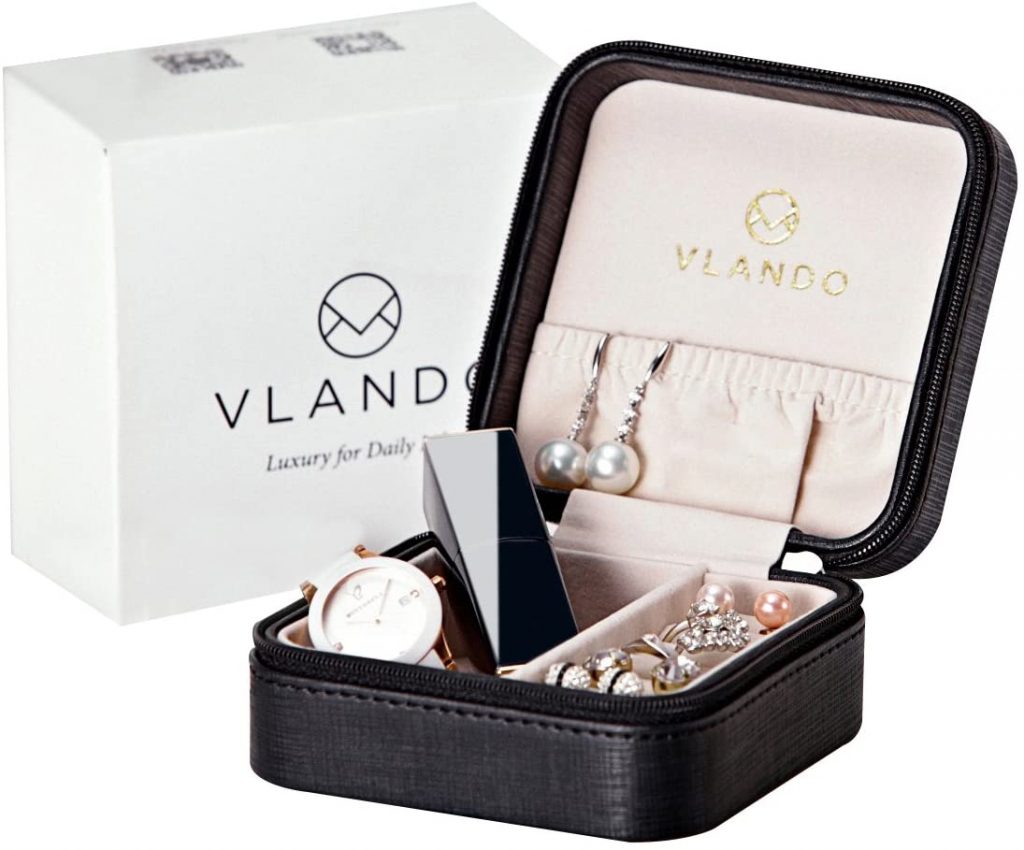 Vlando Small Travel Jewelry Box