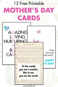 12 Free Printable Mother's Day Cards