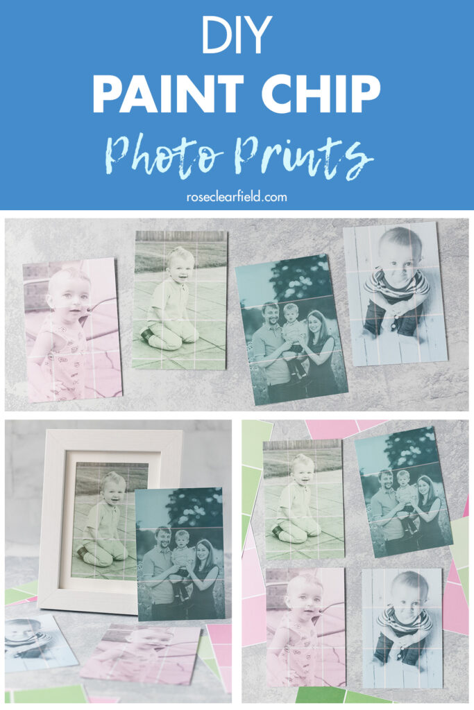 DIY Paint Chip Photo Prints