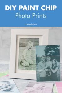 DIY Paint Chip Photo Prints