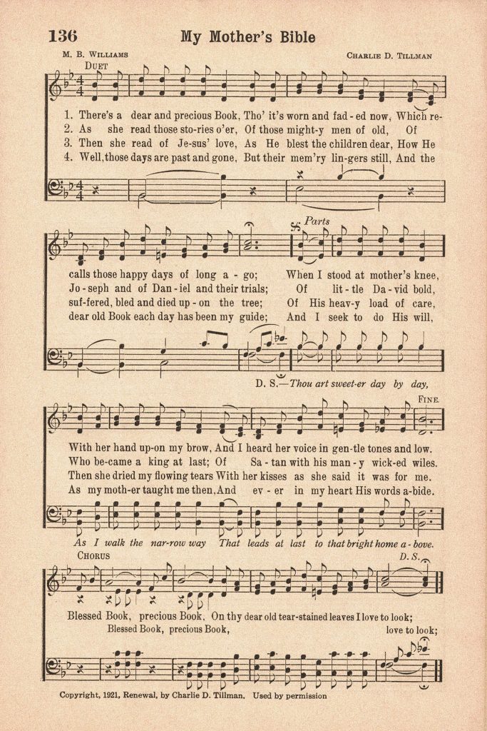 Favorite Hymns My Mother's Bible