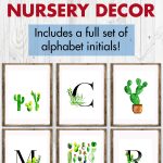 Free Printable Cactus Nursery Decor