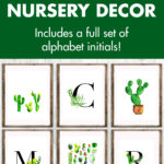 Free Printable Cactus Nursery Decor