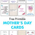 Free Printable Mother's Day Cards