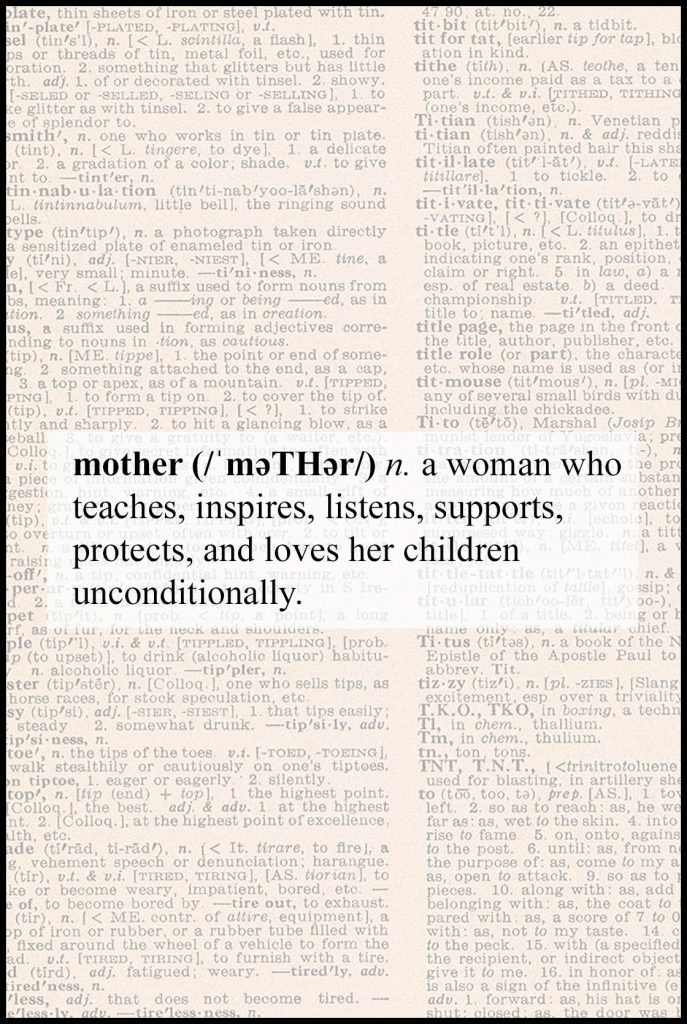 Mother Definition Mother's Day Card