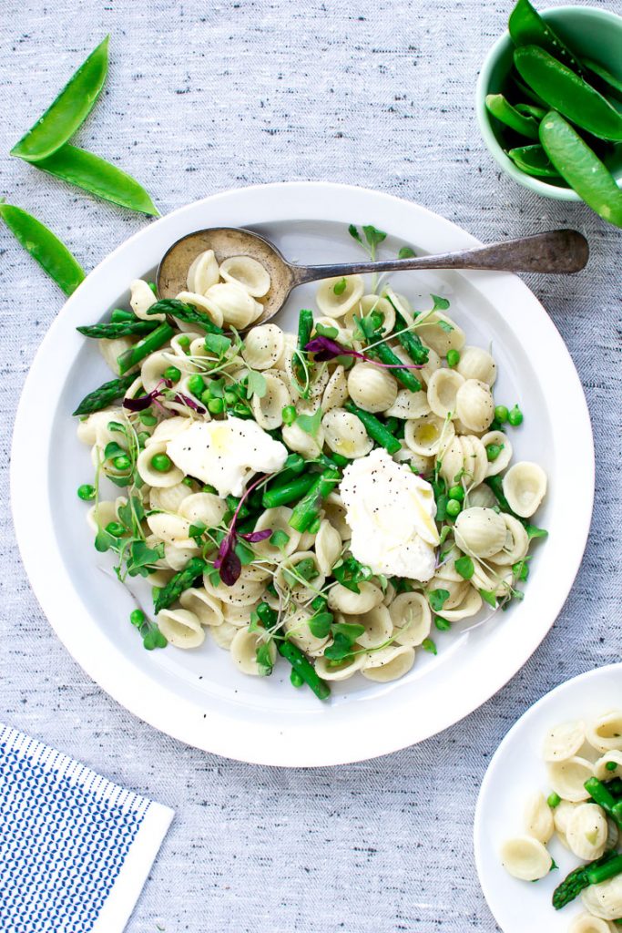 Orecciette with Peas and Asparagus Flourishing Foodie